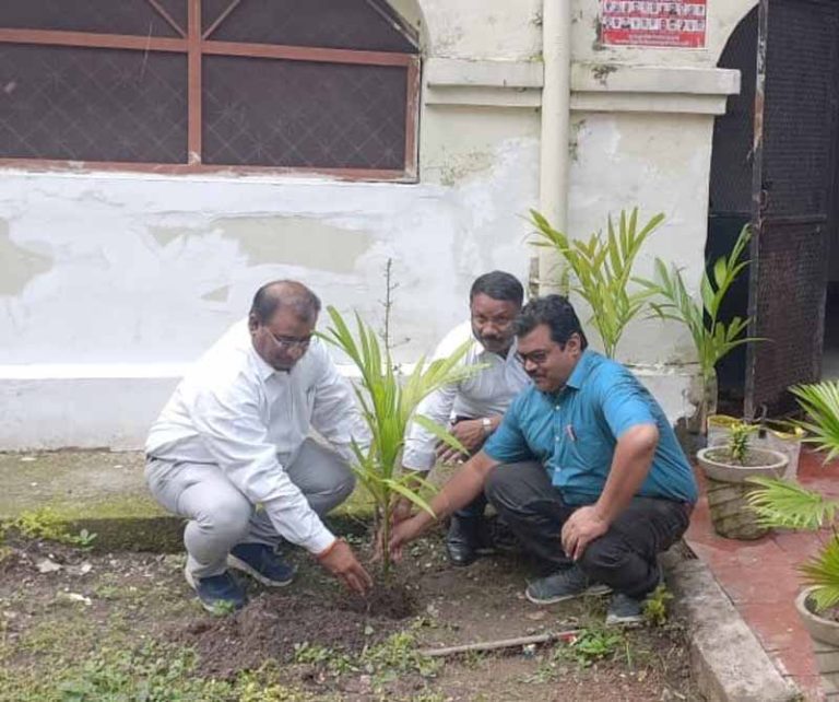 बिलासपुर स्टेशन के टीटीई विश्रामगृह और अम्बिकापुर स्टेशन परिसर में पौधारोपण