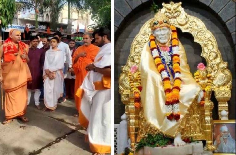 राम मंदिर में साई की मूर्ति होने पर शंकराचार्य भड़के, राम मंदिर गए बिना ही वापस लौटे