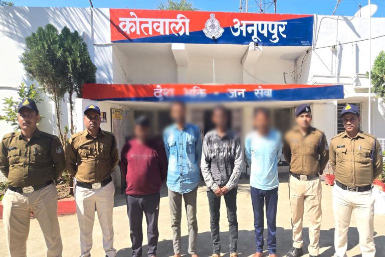 कोतवाली अनूपपुर पुलिस ने रात्रि काम्बिंग गश्त में 08 फरार वारंटी गिरफ्तार, निगरानी व गुंडा बदमाशों की चेकिंग