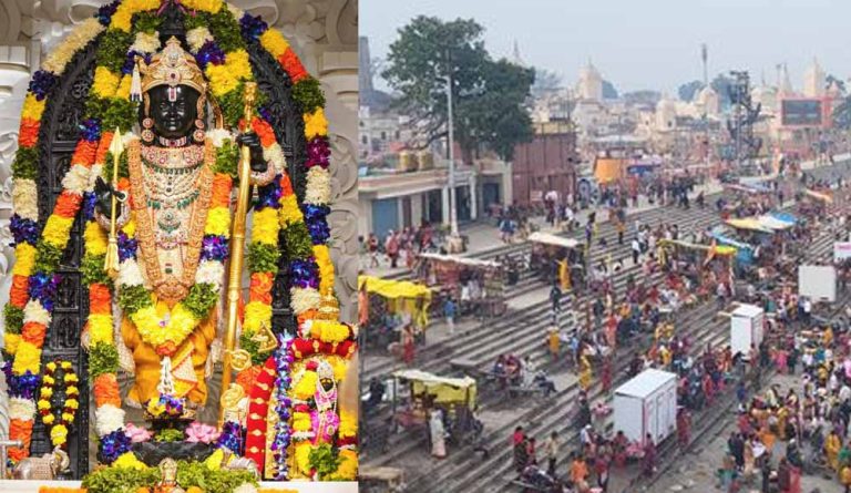 भगवान राम के दर्शन के लिए रामनगरी अयोध्या में आस्था का सैलाब उमड़ा, चप्पे-चप्पे पर कड़ा पहरा