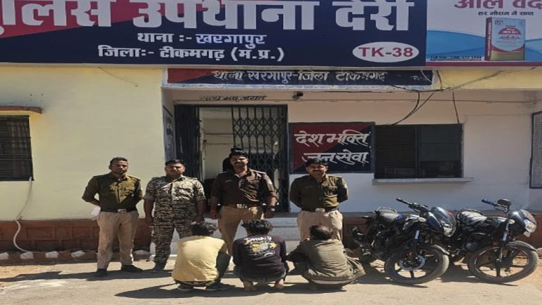 पुलिस अधीक्षक के निर्देशन में टीकमगढ़ पुलिस ने 24 घंटे के अंदर आरोपियों के चंगुल से छुड़ाकरदोषीयों को किया गिरफ़्तार