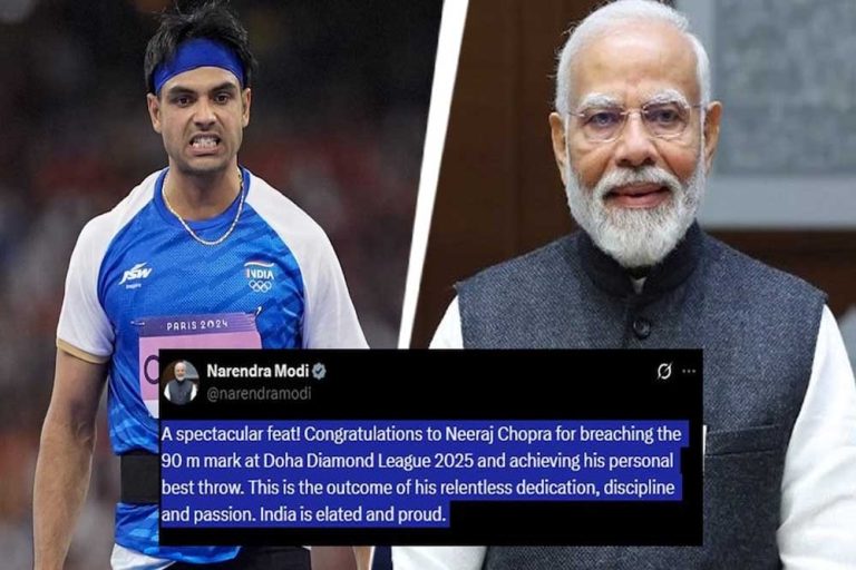 PM नरेंद्र मोदी ने की नीरज चोपड़ा के कीर्तिमान की तारीफ, बोले- भारत को गर्व है