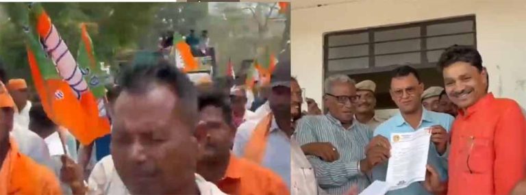 बीजेपी ने एमएलए जयकृष्ण की सदस्यता रद्द करने की मांग पर निकाली रैली
