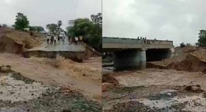 बारिश के चलते झाबुआ नाला ऊफान पर, आबूरोड-रेवदर मार्ग पूरी तरह बाधित