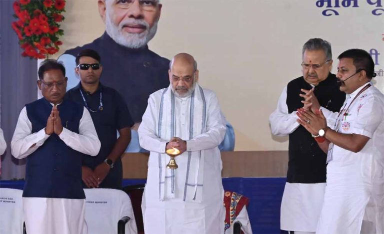 बंजारी में राष्ट्रीय न्यायालयिक विज्ञान विश्वविद्यालय  और राष्ट्रीय न्यायालयिक विज्ञान प्रयोगशाला का केन्द्रीय गृह मंत्री अमित शाह ने किया भूमिपूजन