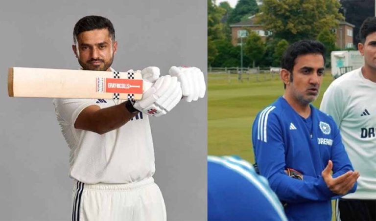 घरेलू क्रिकेट में शानदार प्रदर्शन के दम पर भारतीय टीम में की वापसी, गंभीर ने करुण नायर की तारीफ