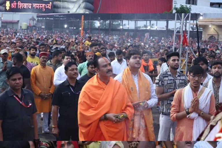 गुरु पूर्णिमा महोत्सव पर कुबेरेश्वरधाम में उमड़ रही श्रद्धालुओं की भीड़, गुरु दीक्षा का आयोजन