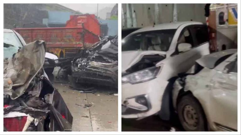 एक्सप्रेसवे बना मौत का सफर: 16 वाहन भिड़े, हादसे में 1 की जान गई, कई जख्मी