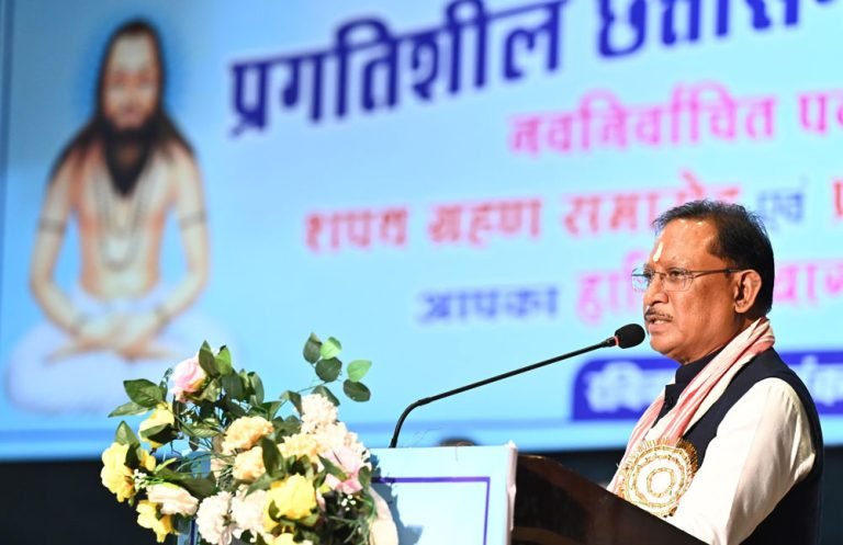 बाबा गुरु घासीदास जी के आशीर्वाद से वर्ष 2047 तक विकसित छत्तीसगढ़ के संकल्प को करेंगे पूर्ण: मुख्यमंत्री विष्णु देव साय