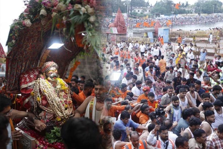 बाबा महाकाल की दूसरी सवारी निकली शाही अंदाज़ में, हाथी पर विराजे मनमहेश, रजत पालकी में चंद्रमौलेश्वर