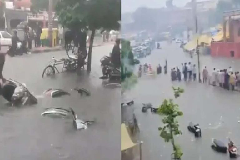 राजस्थान में भारी बारिश का कहर, बाढ़ जैसे हालात; कई जिलों में स्कूल बंद
