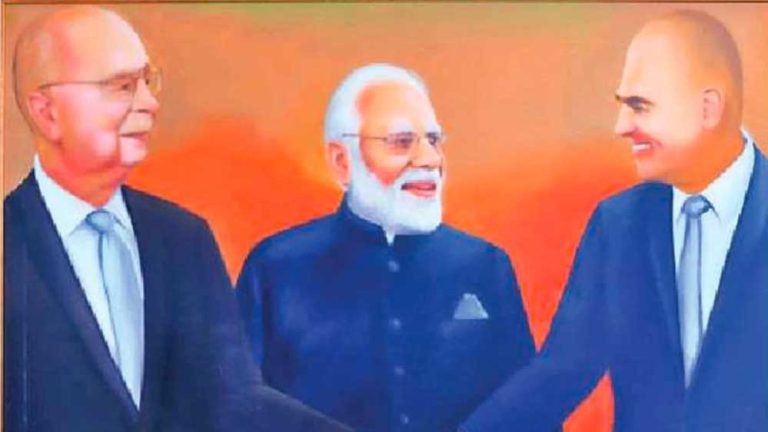 चित्रकार राज सैनी ने प्रधानमंत्री नरेन्द्र मोदी पर 200 फीट लंबी पेंटिंग बनाकर रिकॉर्ड में दर्ज किया नाम