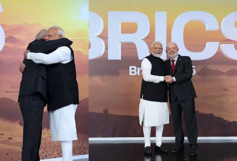 ब्राजील पहुंचे प्रधानमंत्री मोदी, ब्रिक्स सम्मेलन में लेंगे हिस्सा, हुआ गर्मजोशी से स्वागत