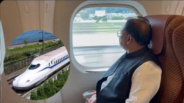 टोक्यो-ओसाका रूट पर बुलेट ट्रेन में सीएम साय ने किया सफर