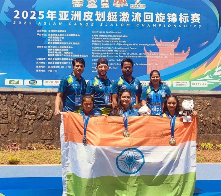 2025 एशियन केनो स्लालम चैम्पियनशिप, चीन में मध्यप्रदेश की खिलाड़ियों ने जीता रजत पदक