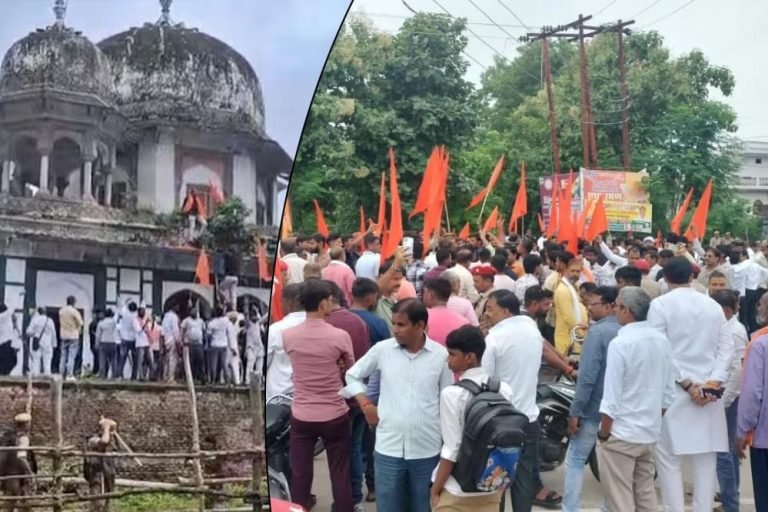 फतेहपुर में मकबरे पर बवाल, हिंदू संगठनों ने की पूजा और तोड़फोड़