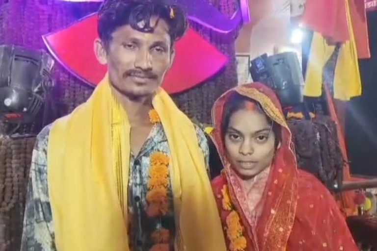 खंडवा :मंदिर में हुई अनोखी शादी, शाजिया ने मयूर संग सात फेरे लेकर बदला नाम