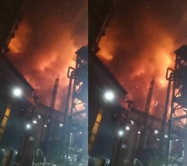 वेस्ट कैचर फटने से भड़की आग, भिलाई स्टील प्लांट हादसे से गूंजे धमाके