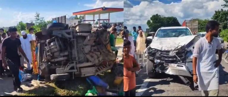 भीषण सड़क दुर्घटना से कोहराम: टेंपो के परखच्चे उड़ने से 5 लोगों की गई जान