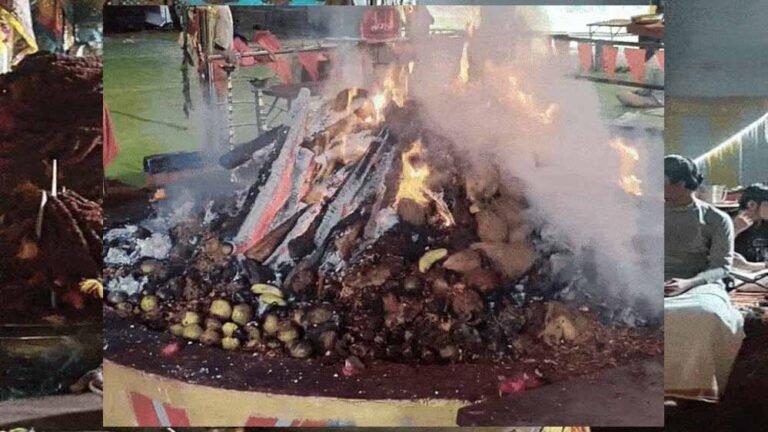 भव्य हवन में बांटी भस्म, दादा धूनीवाले दरबार में 20 पीपा रसगुल्ले और सोने-चांदी की आहुति