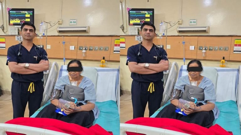 मरीज के तीनों हृदय वाल्वों में खराबी के साथ कोरोनरी आर्टरी में था 95% ब्लॉकेज