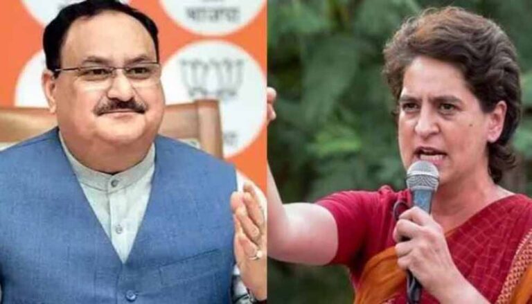 स्वास्थ्य सेवाओं पर चर्चा के लिए प्रियंका गांधी ने की जेपी नड्डा से मुलाकात