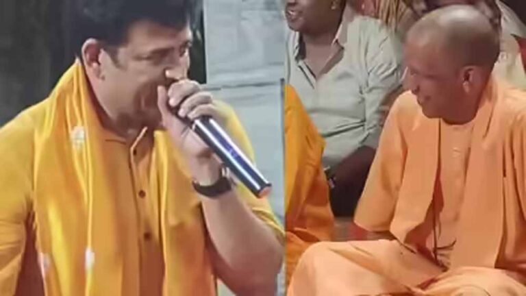 रविकिशन ने कान्हा जन्मोत्सव में जमाया रंग, योगी आदित्यनाथ भी मुस्कुराए