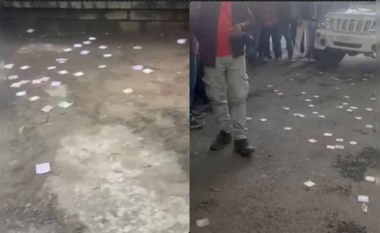 शिमला की सड़क पर नोटों की बारिश, दिल्ली निवासी ने 19 हजार रुपए बिखेरे