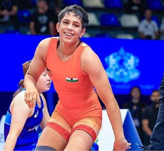 हरियाणा की बेटी तपस्या गहलावत कुश्ती के अंडर-20 मुकाबलों में नई विश्व चैंपियन बनी