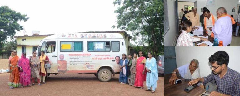 सुशासन एक्सप्रेस रथ घर-घर पहुंच रही शासन की सेवाएं