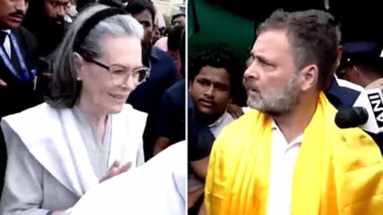 राहुल-प्रियंका-सोनिया श्री नारायण गुरु समाधि पर पहुँचे, बोले- इंसानियत की पहचान करुणा है