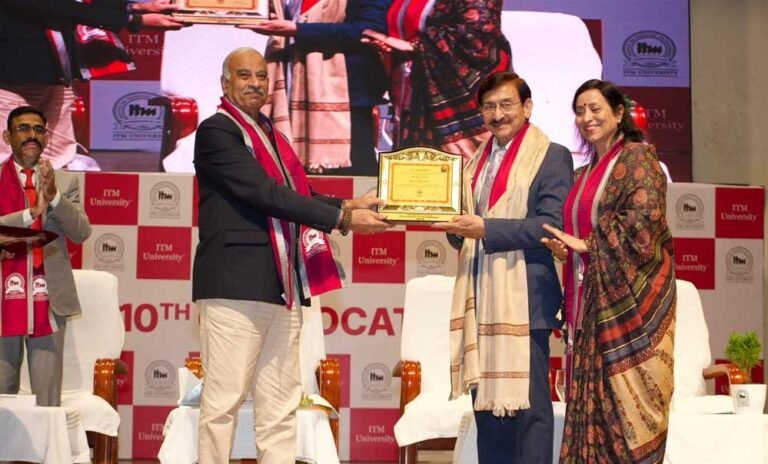 आईटीएम विश्वविद्यालय, रायपुर द्वारा श्री प्रदीप टंडन को डी.लिट् (Honoris Causa) की उपाधि प्रदान