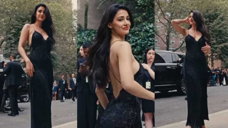 दिशा पाटनी ने न्यूयॉर्क फैशन वीक में किया फैशन का जलवा, ब्लैक स्लिप ड्रेस में बिखेरी चमक