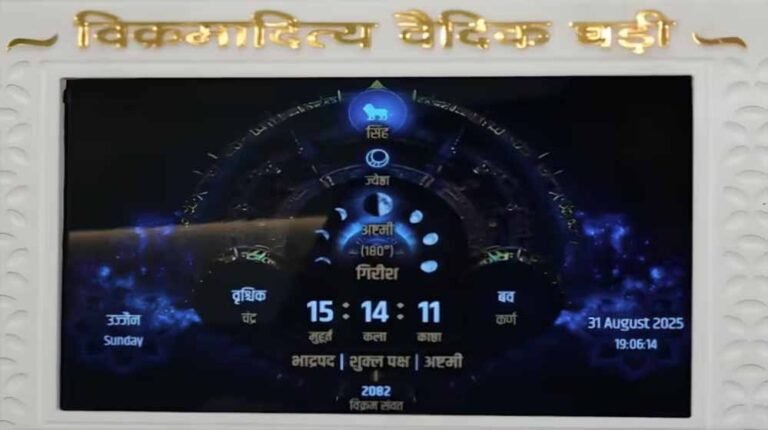 खास है वैदिक घड़ी: CM मोहन यादव आज करेंगे भोपाल में अनावरण