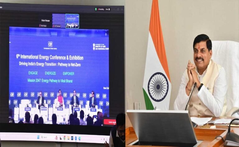 मुख्यमंत्री डॉ. यादव: मध्यप्रदेश ने नवकरणीय ऊर्जा में राष्ट्रीय स्तर पर नया मानक स्थापित किया
