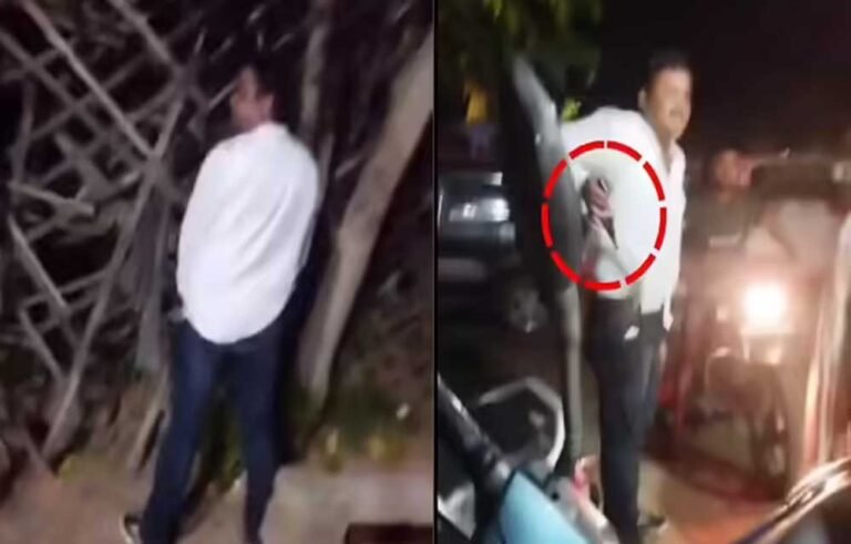 लक्जरी कार से उतरा शख्स कर रहा था खुले में पेशाब, विरोध पर ठेले वालों को पिस्टल दिखाने का आरोप