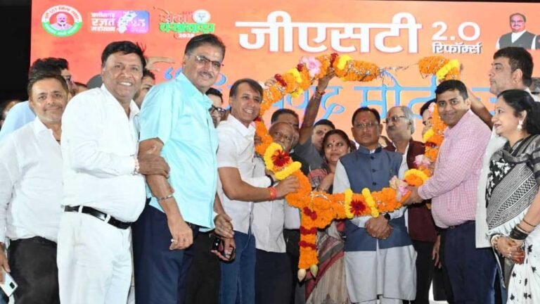 मुख्यमंत्री जीएसटी 2.0 रिफॉर्म्स धन्यवाद मोदी जी कार्यक्रम में हुए शामिल