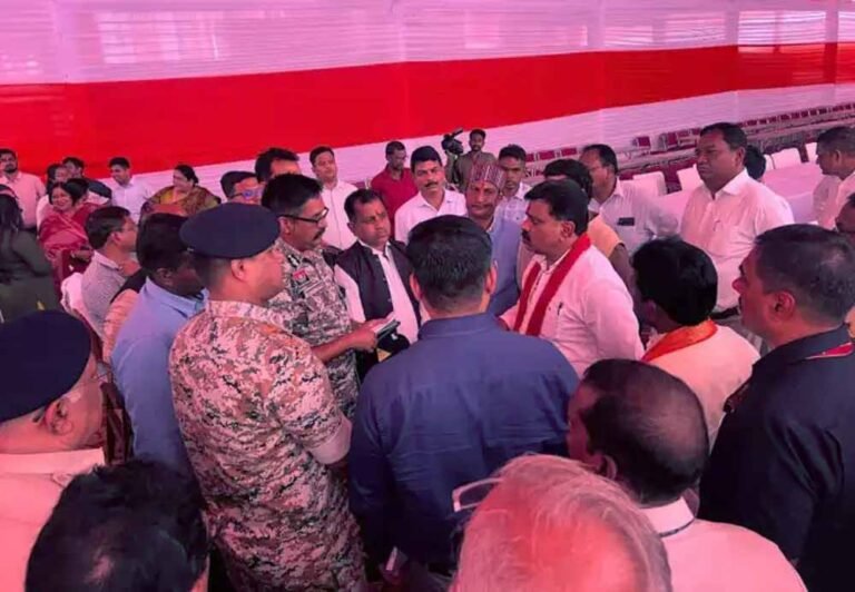 अमित शाह के बस्तर दौरे की तैयारियों का उप मुख्यमंत्री विजय शर्मा ने किया अवलोकन