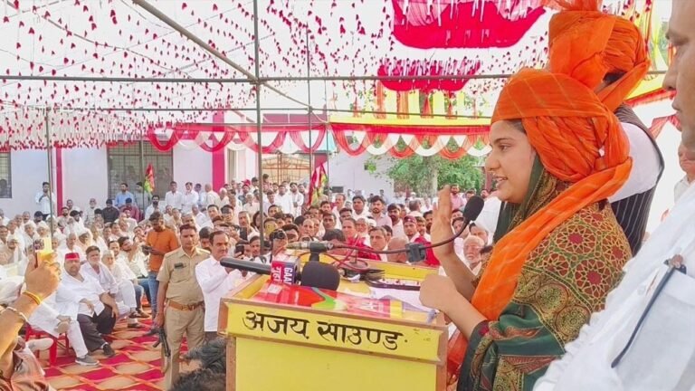 सहारनपुर की सियासत में बदला माहौल, इकरा हसन को गुर्जर समाज ने पहनाई भगवा पगड़ी