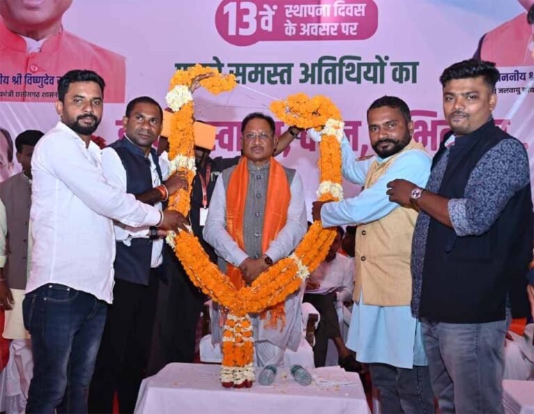 मुख्यमंत्री साय ने 90 करोड़ रुपये के 26 निर्माण कार्यों का किया लोकार्पण एवं शिलान्यास