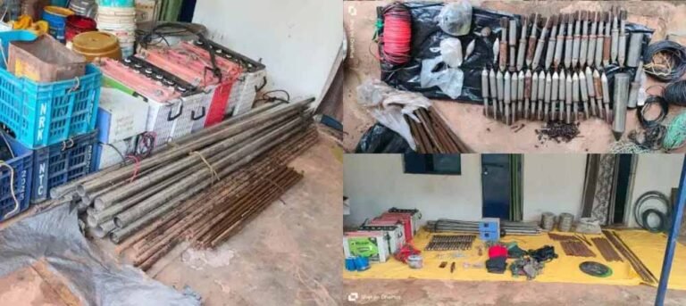 सुरक्षा बलों की सर्चिंग में नाकाम हुई नक्सलियों की साजिश, भारी मात्रा में हथियार मिले