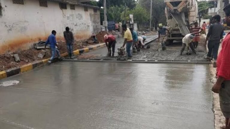 पहली बार लिंक रोड का कांक्रीटिंग काम शुरू, PWD की योजना 80% सड़कें सीसी बनाने की