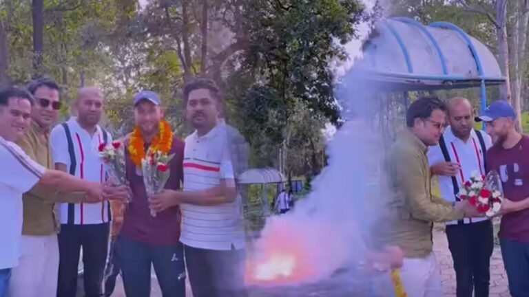 नजाकत अहमद शाह को छत्तीसगढ़ में ग्रैंड वेलकम, आतिशबाजी और गुलदस्ते से स्वागत