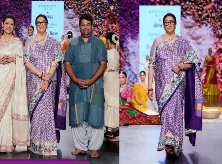 हाई वोल्टेज ड्रामे के बीच स्मृति ईरानी और तुलसी ने रैंप पर बिखेरा जलवा, तस्वीरें वायरल