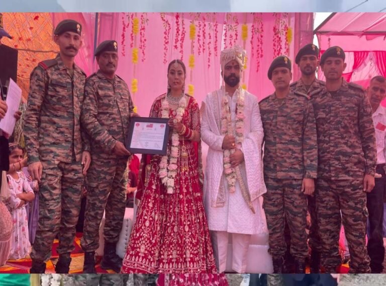 सिरमौर की बटालियन ने शहीद बहन की शादी में किया सम्मान, फूलों की छतरी के नीचे दुल्हन चली