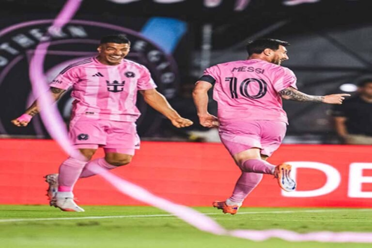 मेसी का ‘डबल धमाका’, इंटर मियामी ने प्लेऑफ के पहले मैच में नैशविले को हराया
