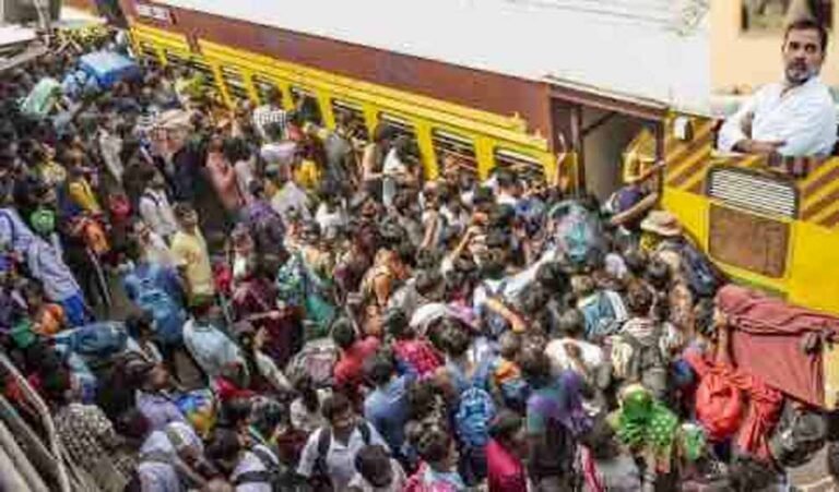 भीड़ से डर नहीं, सरकार से सवाल है! 12 हजार स्पेशल ट्रेनें गायब, छत और दरवाजों पर लोग