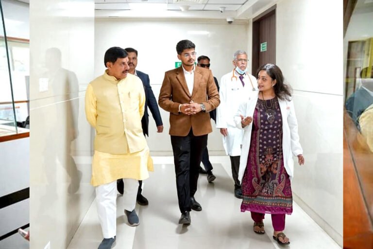 डॉ. यादव का नेशनल कैंसर इंस्टीट्यूट नागपुर दौरा, अस्पताल की सेवाओं को सराहा
