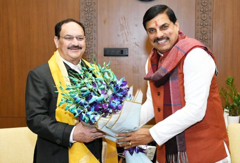 CM यादव ने केंद्रीय स्वास्थ्य मंत्री नड्डा से की मुलाकात, मध्यप्रदेश आने का किया निमंत्रण
