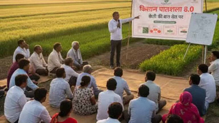 ‘खेती की बात खेत पर’ थीम के साथ हुई ‘किसान पाठशाला-8.0’